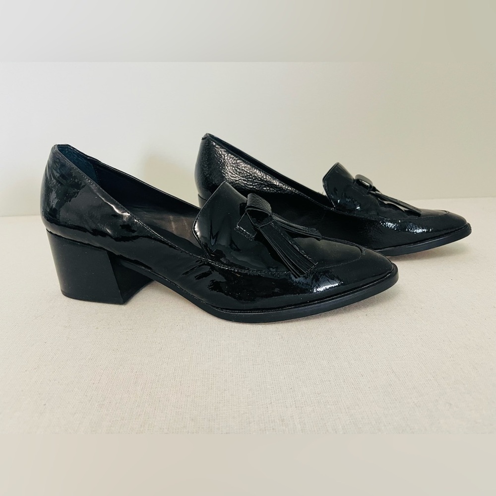 Rebecca Minkoff Black patent Loafers for Women-11 Caroline Kennedy style